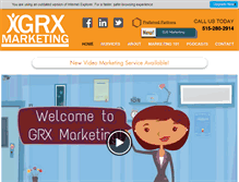 Tablet Screenshot of grxmarketing.com